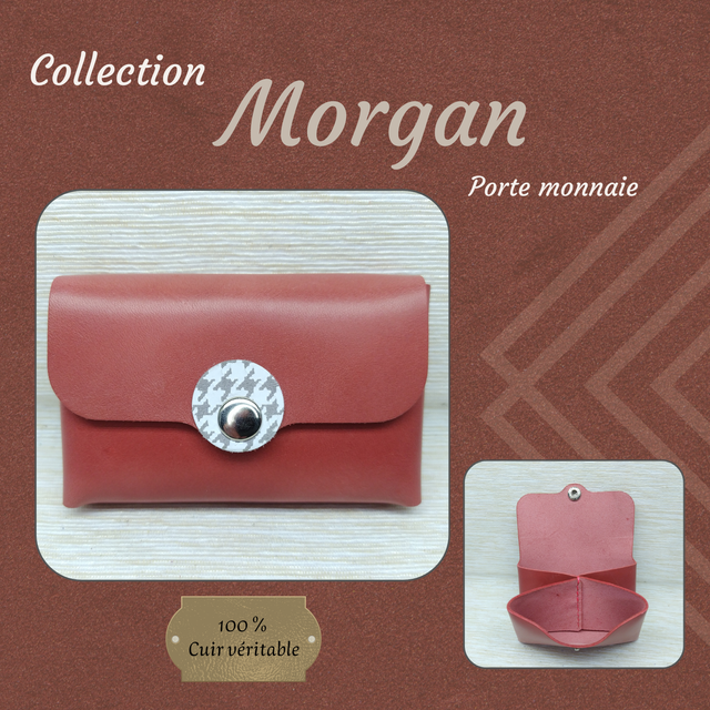 MORGAN Porte monnaie et Carte - Corail