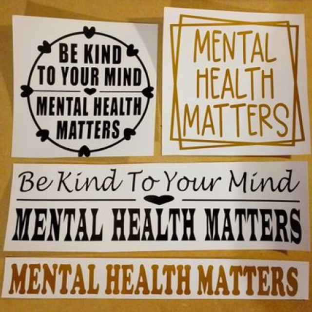 Mental Health Matters Car Sticker Decal - 4 Designs