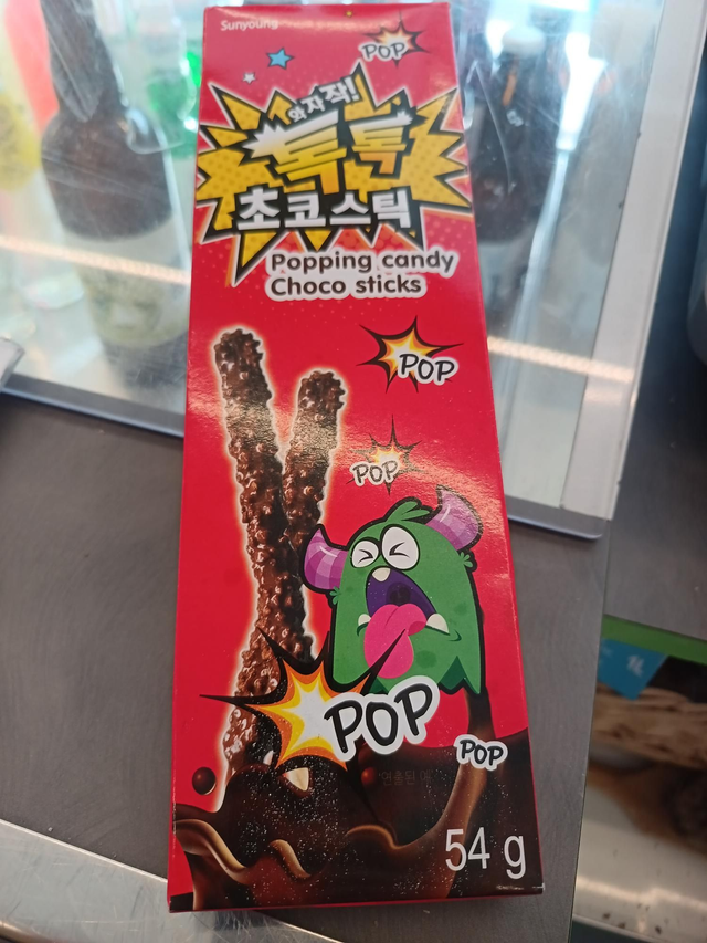 Bâtons de chocolat pétillant 