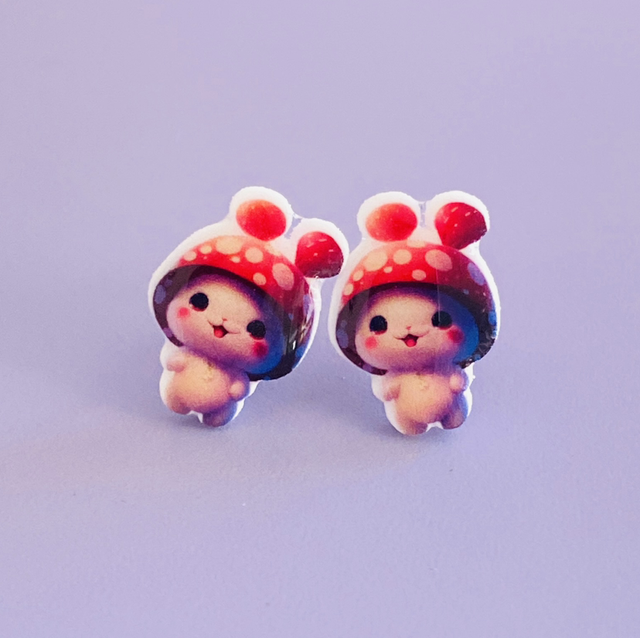 Boucles d’oreilles Champi Mignon