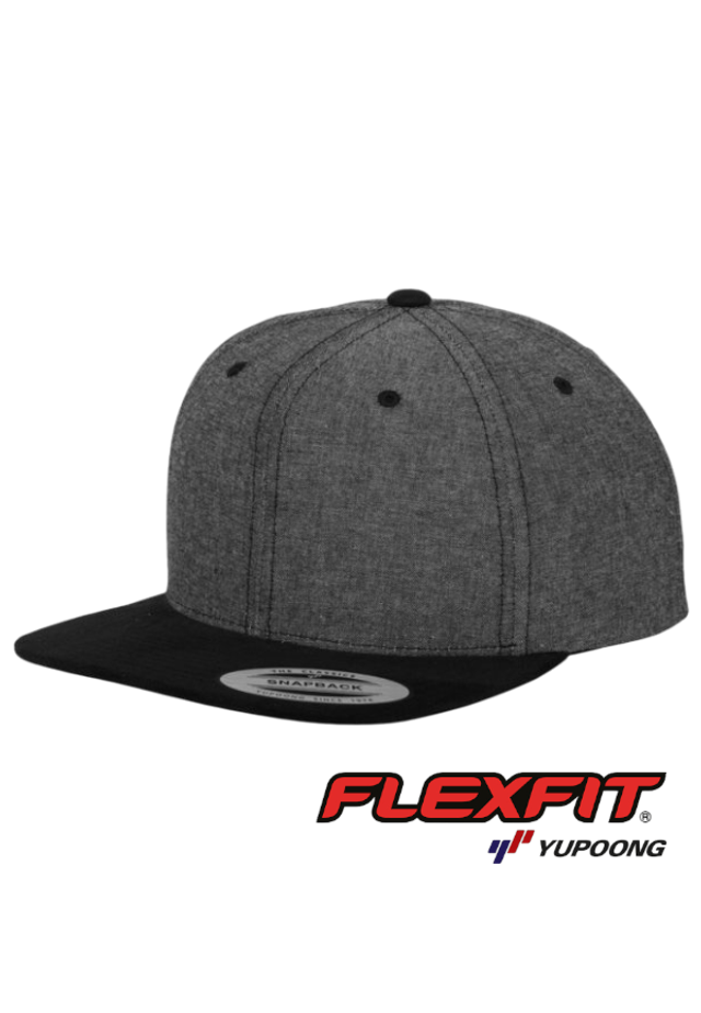 🧢 CASQUETTE FLEXFIT CHAMBRAY-SUEDE CUSTOM 3D COMPRIS*