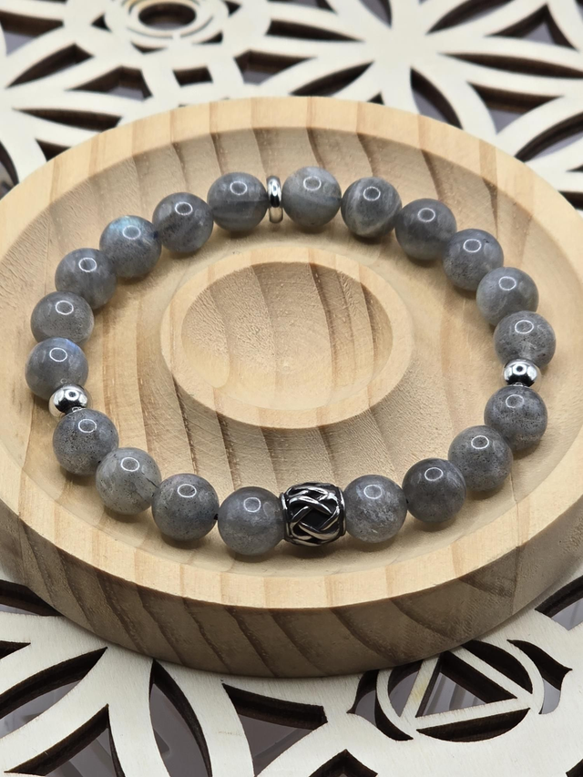 Bracelet Labradorite 0,8 cm 