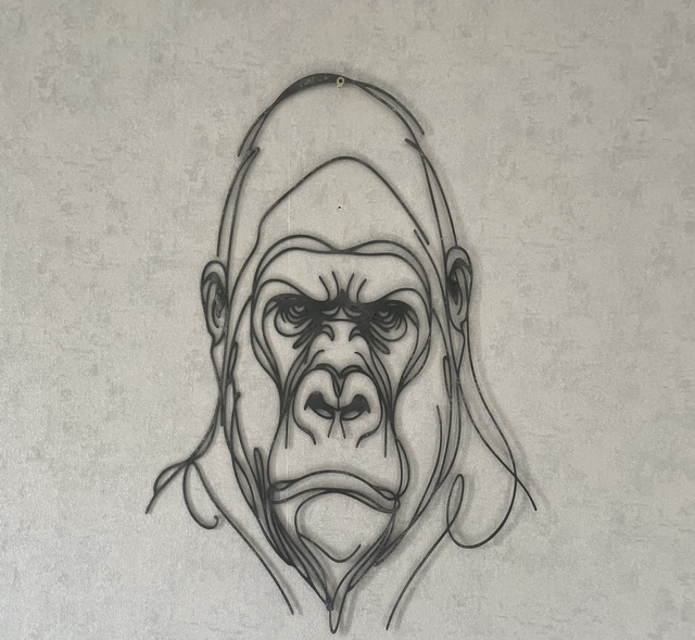 Le gorille en Line-art