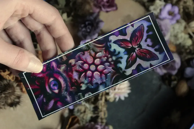 Vitrail glacé - Marque page