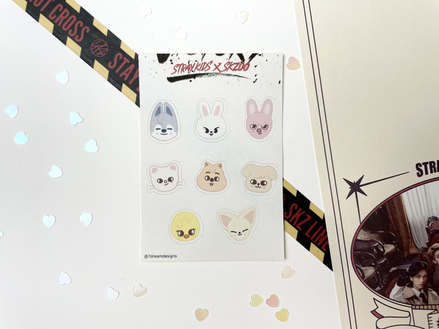 SKZOO Mini Sticker Sheet