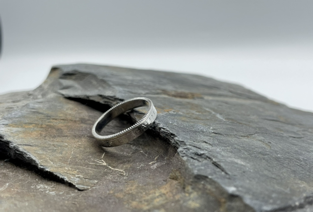 Anneau 1 franc semeuse en argent