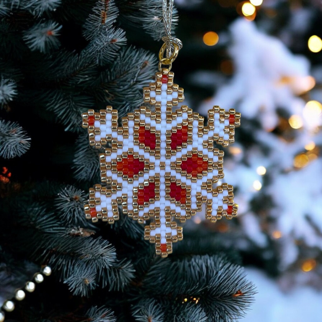 Déco de sapin - Flocon de neige