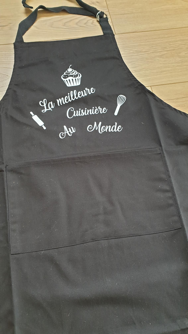 Tablier de cuisine noir