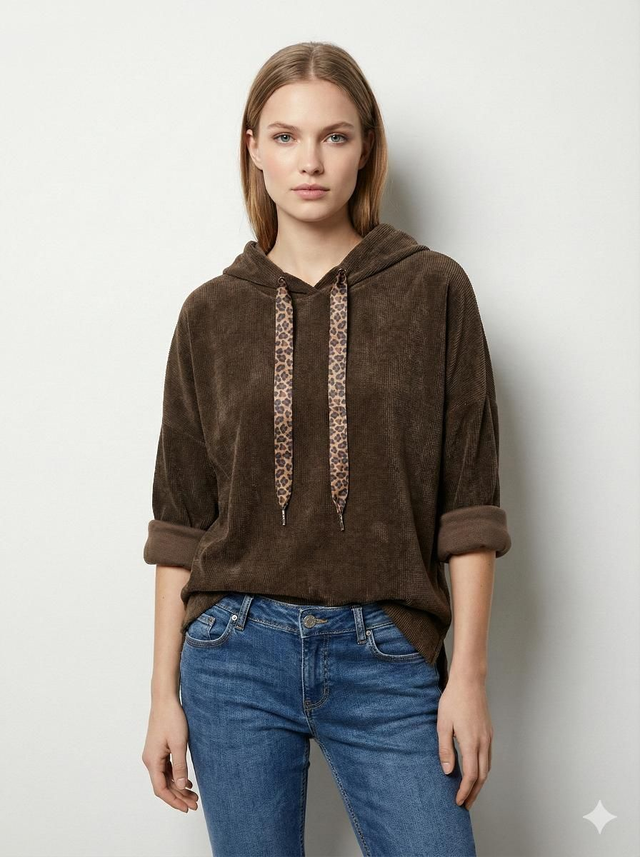 Le sweat velours choco