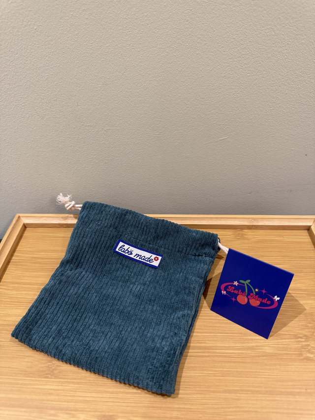 LABÖMADE DIY 16cm Drawstring Pouch - Emerald Green 