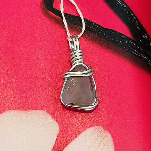 Pendentif quartz rose 