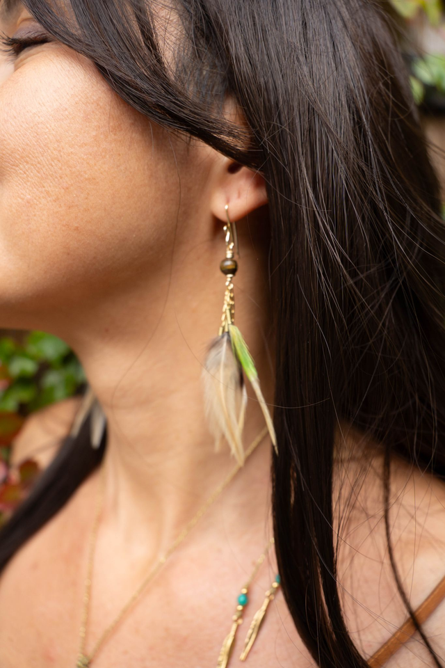 Boucles d&#039;oreilles TIGRESSE