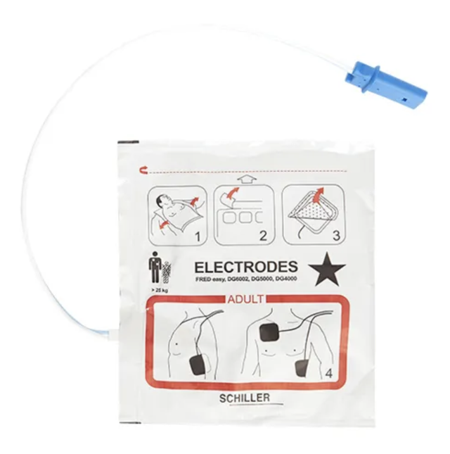 ELECTRODO ADULTO PRE-CONECTADO Fred Easy ECG Schiller 