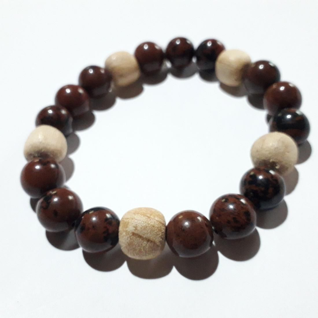 Mahagony Obsidian Palo Santo Bracelet 