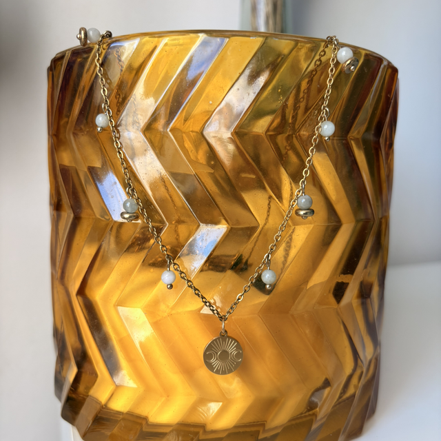 Collier « Astral » agate de Madagascar 