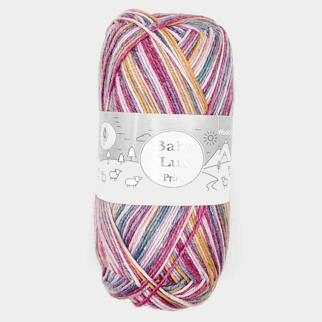 Woolcraft Baby Lux DK Prints 100g - 111 Rosa Levante 