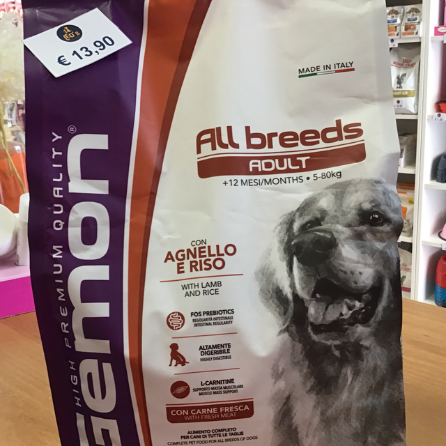 GEMON ADULT ALL BREEDS AGNELLO E RISO DOG 3 KG
