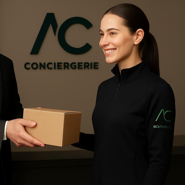 Réception et envoi de colis sur devis.  -/  Parcel reception and shipping upon request.