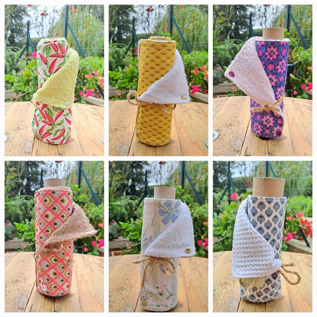 Essuie tout lavable 4 feuilles 