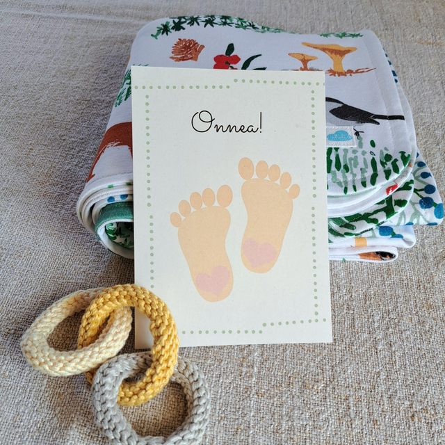 Onnittelukortti jalat