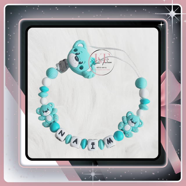 Attache-tétine Ourson