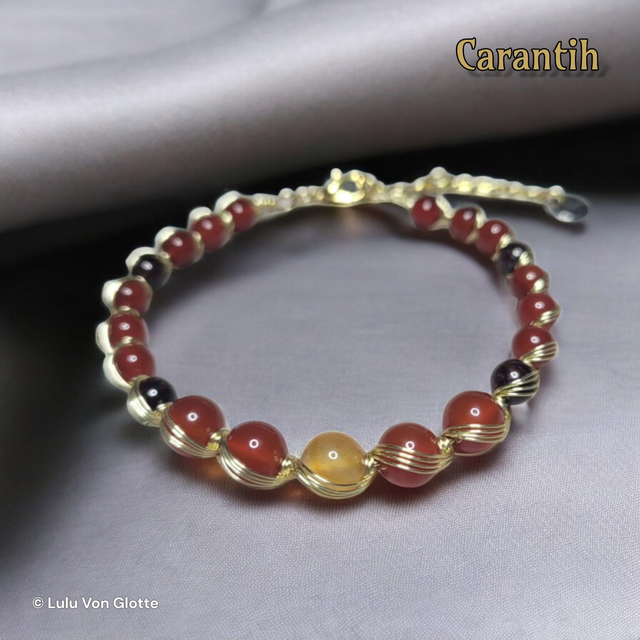 CARANTIH - bracelet (cornaline, grenat)