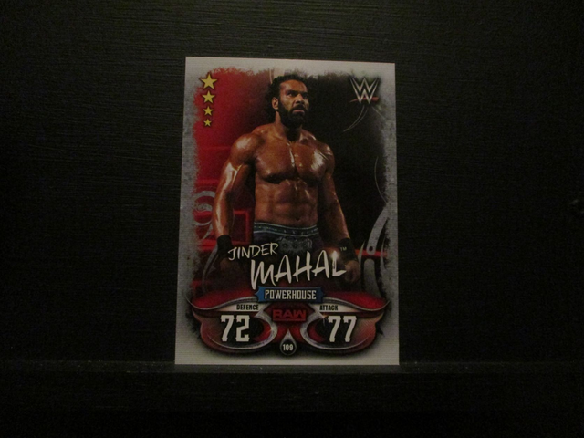 Jinder Mahal - Raw Slam Attax Live Original Trading Card #109