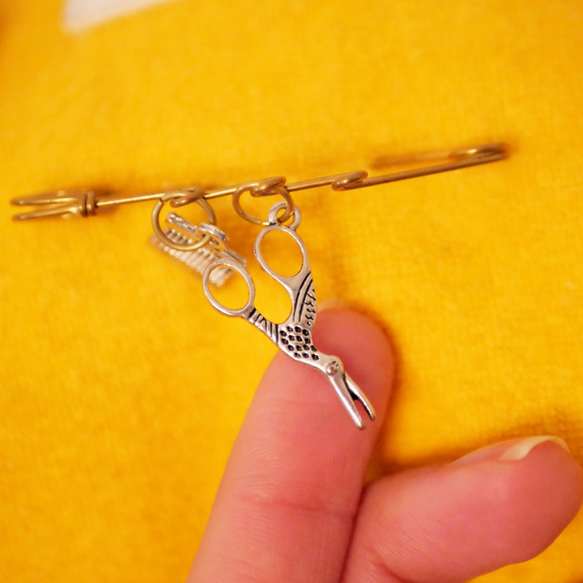 Pendentif Ciseaux Cigogne