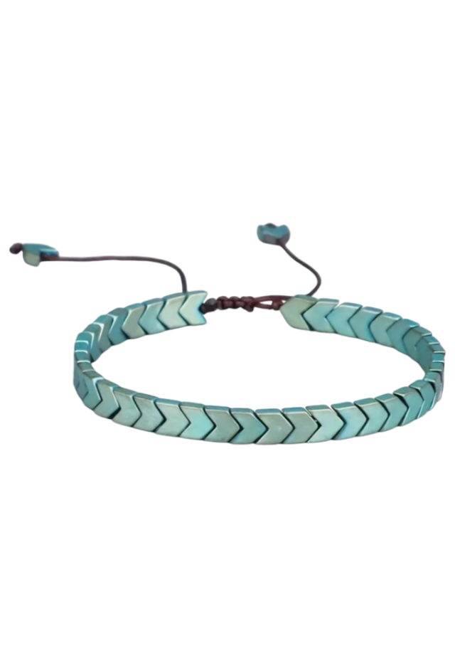 Naturstein-Armband Arrow Blau