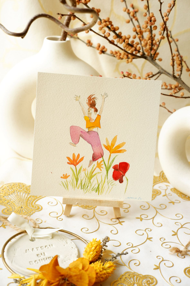 Illustration originale "Vive l'été"