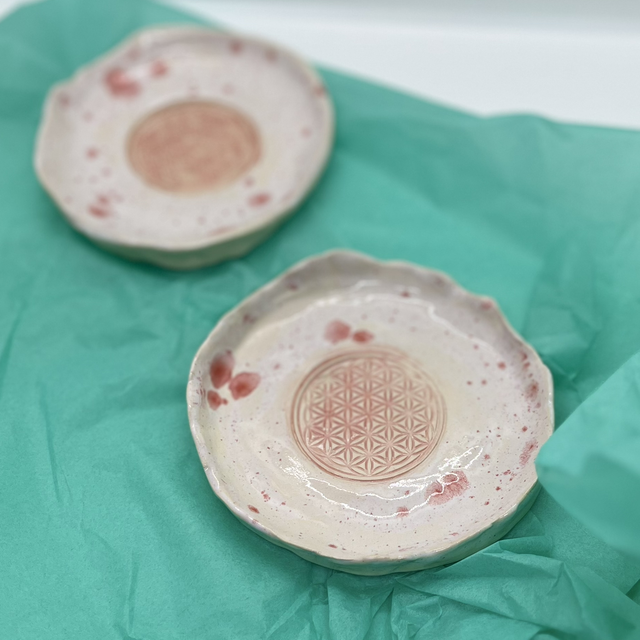 Z- Coupelle avec fleur de vie