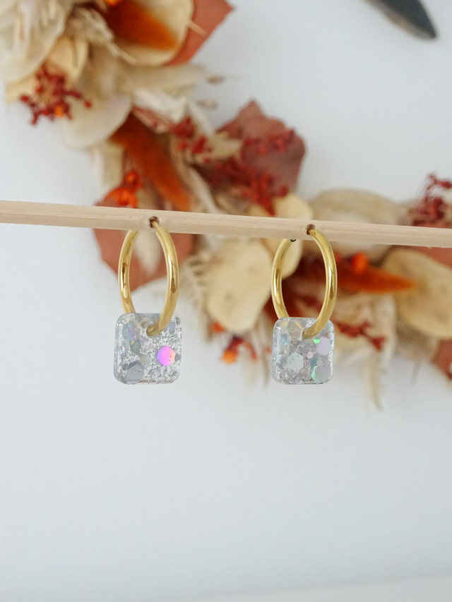 Mini Carré : Paillettes à reflets