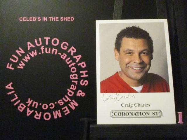 Craig Charles (lloyd Mullaney) Original Coronation Street Pre-Print Cast Card (1)