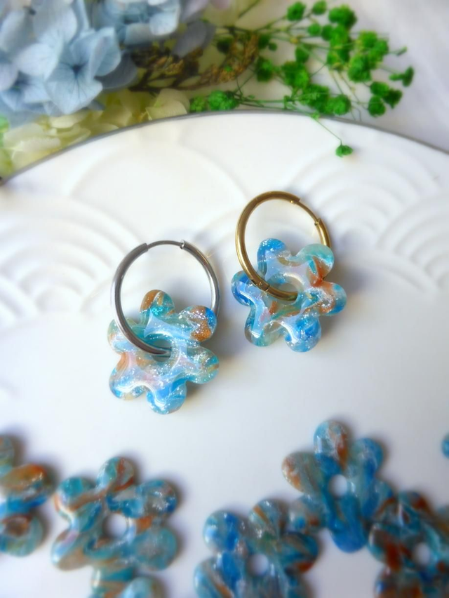 Perles fleurs - Reflets Marins