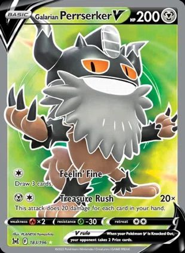 Galarian Perrserker V - 183/196 (Ultra Rare)