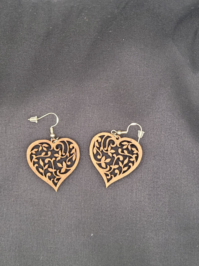 Boucles d'Oreilles Arabesque Coeur