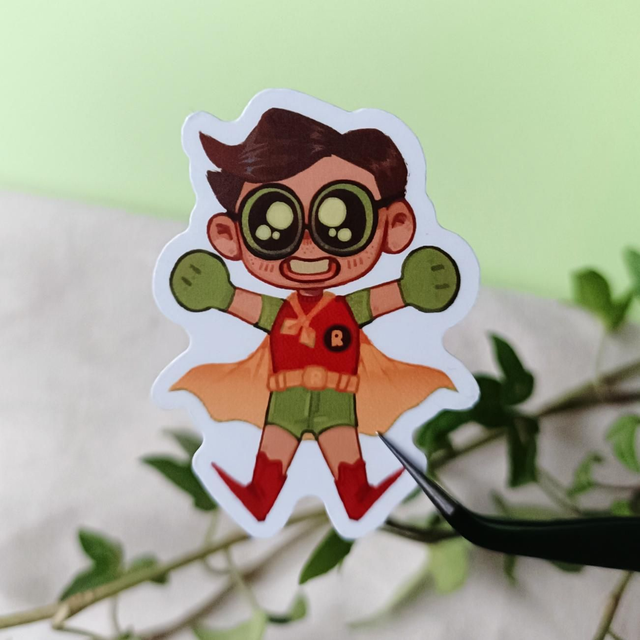 wannabe hero - transparent sticker