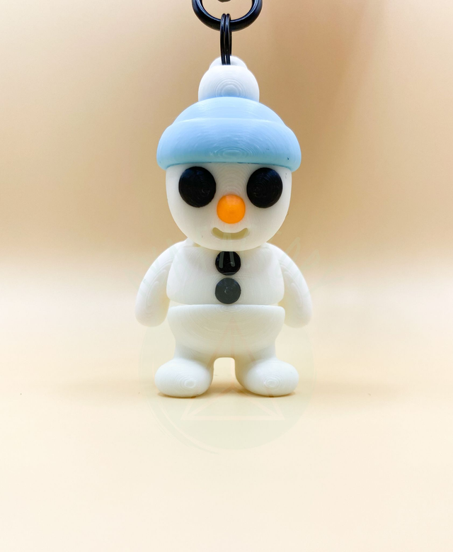 Porte-clés mini Bonhomme de neige articulé
