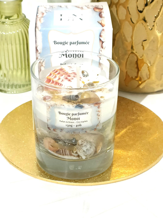 Bougie gel transparente Monoï 