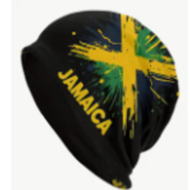 Bonnet Drapeau Jamaïcain – Bonnet Tricoté Rasta Reggae Dubbers Unisexe