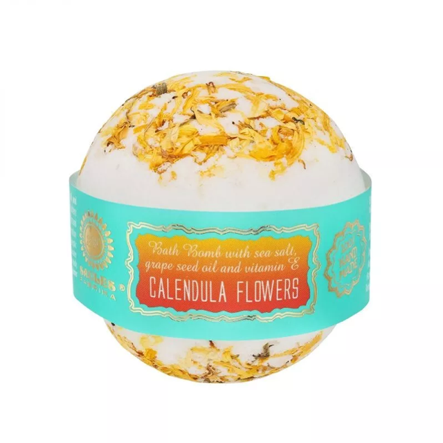 Bombes de bain aux fleurs séchées 