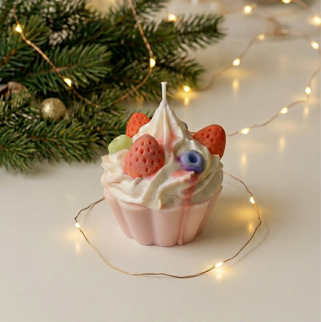 Cupcake Fraise Magique 