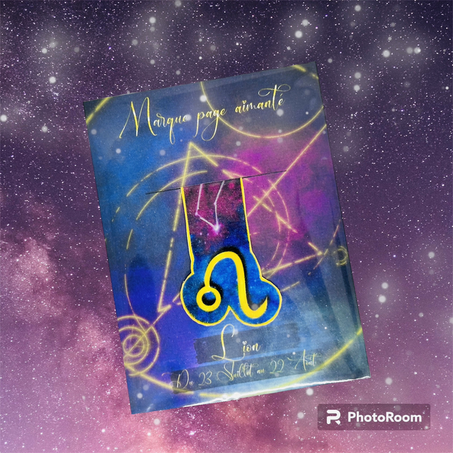 Marque page magnétique Lion