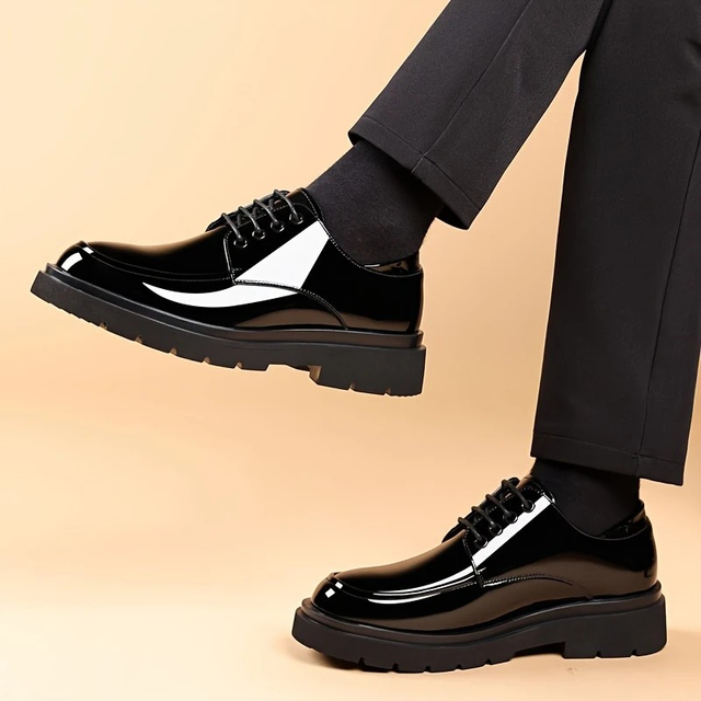 Men's Fashion Black Dress Shoes