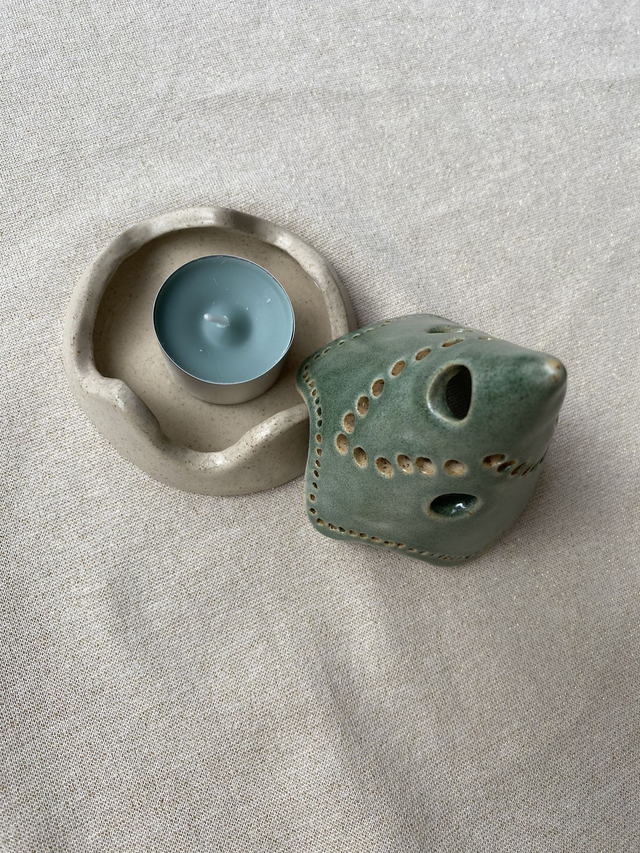 Photophore cône vert