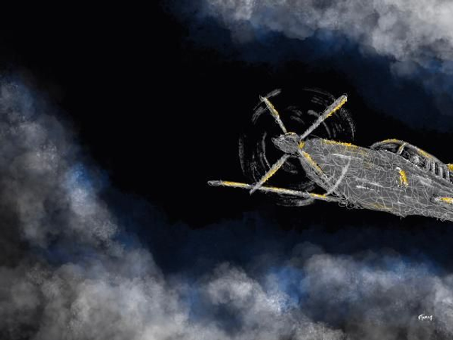 Vol au dessus des nuages (limité à 30 exemplaires)