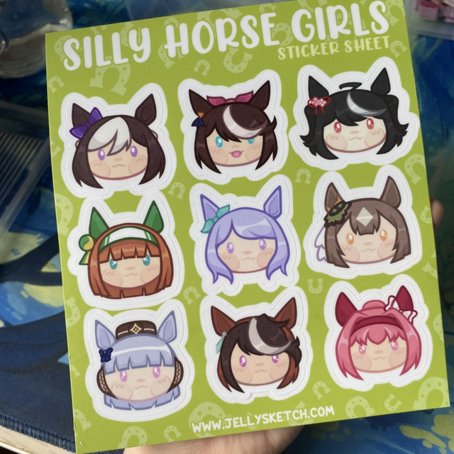 Silly Horse Girls | UMPD Sticker Sheet