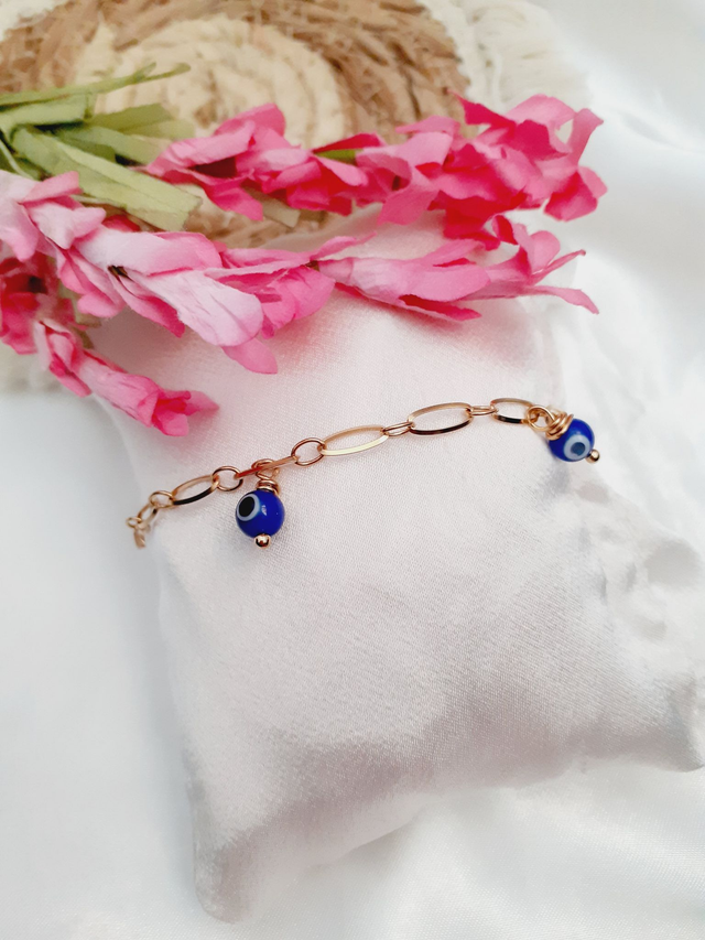 Bracelet perles oeil