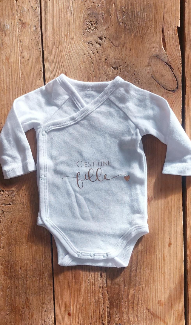 Body personnalisé &quot;annonce fille ou garçon &quot;