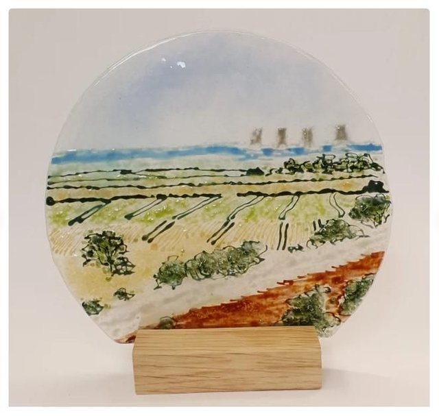S Scampton viewpoint lincs landscape tabletop art